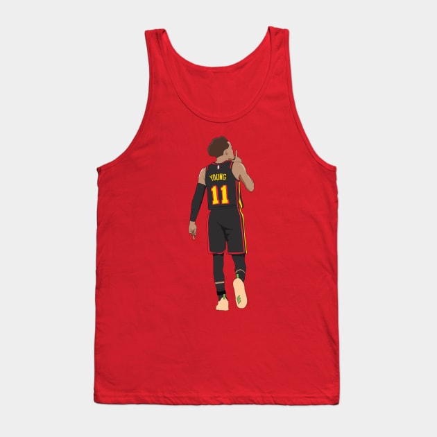 Trae Young Shush Atlanta Hawks Tank Top by xavierjfong